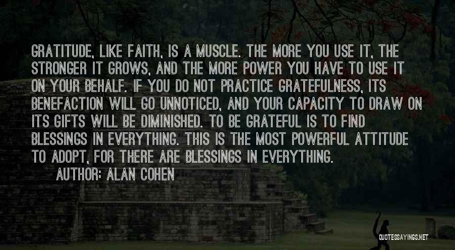 Find Gratitude Quotes By Alan Cohen
