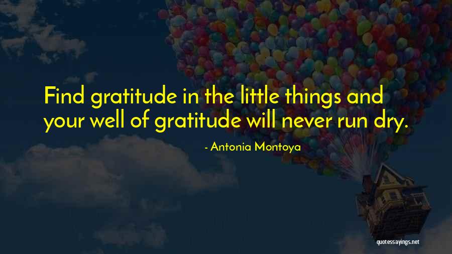 Find Gratitude Quotes By Antonia Montoya