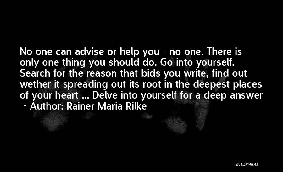 Find Out For Yourself Quotes By Rainer Maria Rilke