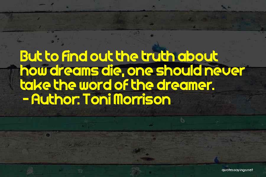 Find Out Truth Quotes By Toni Morrison