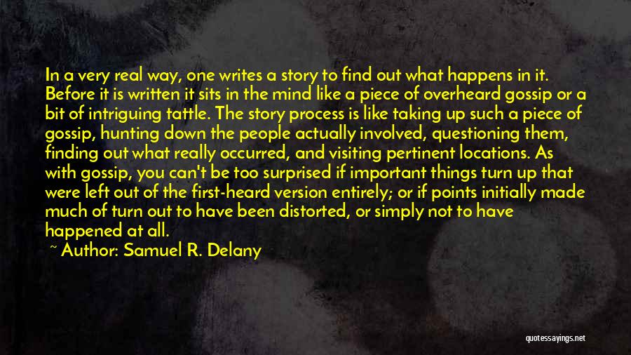 Find Out What's Important Quotes By Samuel R. Delany