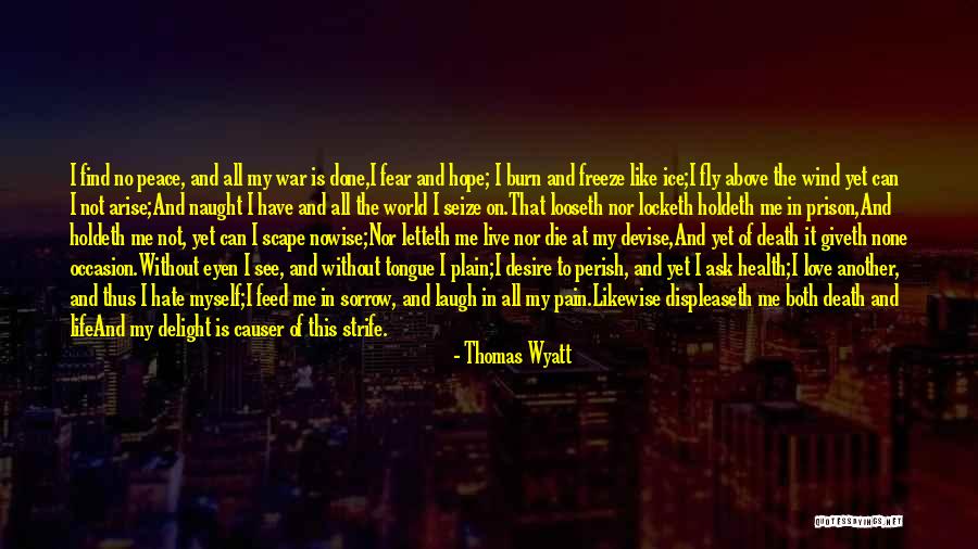 Find Peace In Life Quotes By Thomas Wyatt Find Peace In Life Quotes By Thomas Wyatt