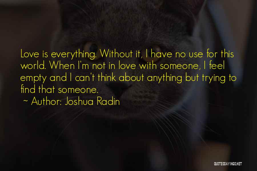 Find Someone That Quotes By Joshua Radin