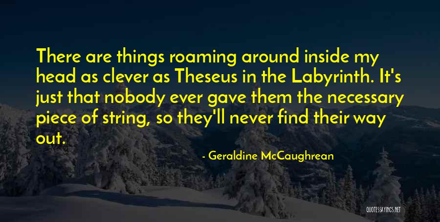 Find String With Quotes By Geraldine McCaughrean