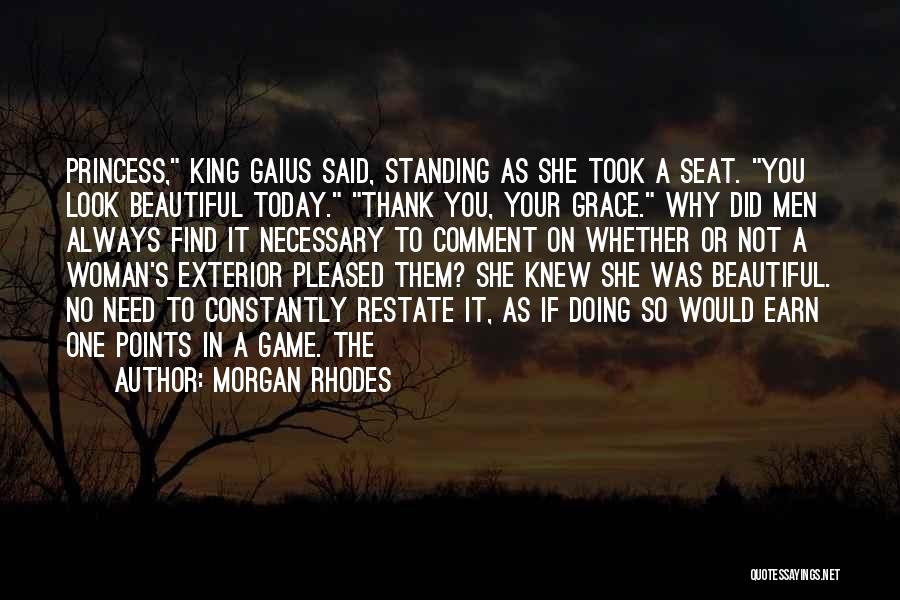 Find Thank You Quotes By Morgan Rhodes