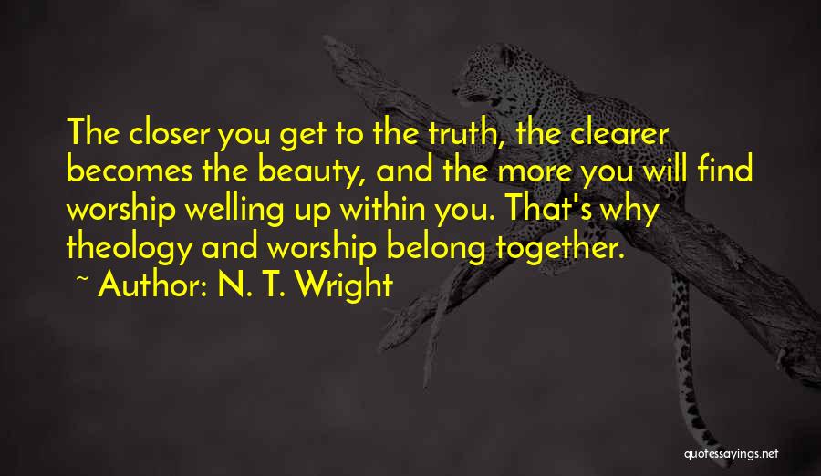 Find The Beauty Within Quotes By N. T. Wright