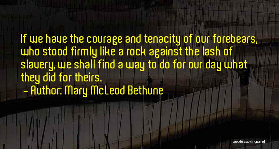 Find The Courage Quotes By Mary McLeod Bethune