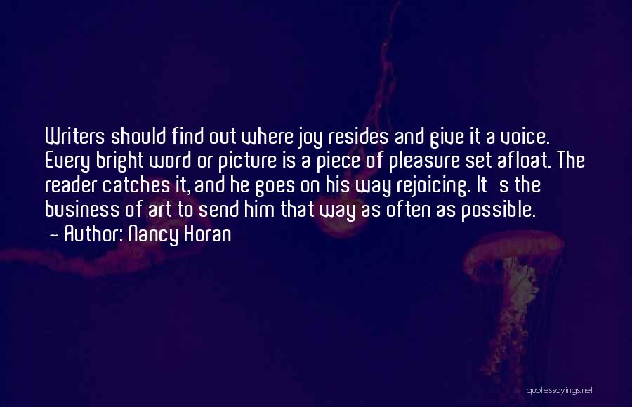 Find The Joy Quotes By Nancy Horan