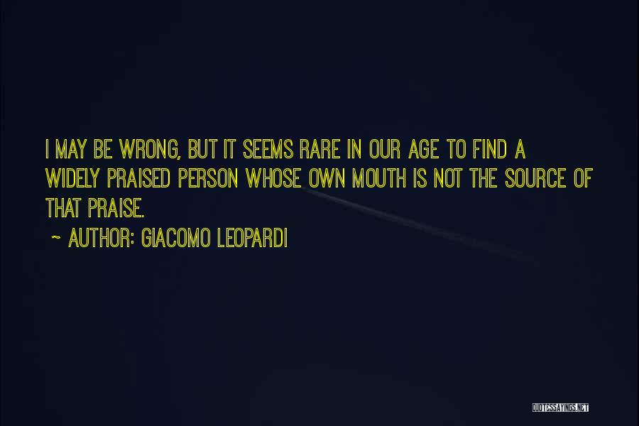 Find The Person Quotes By Giacomo Leopardi