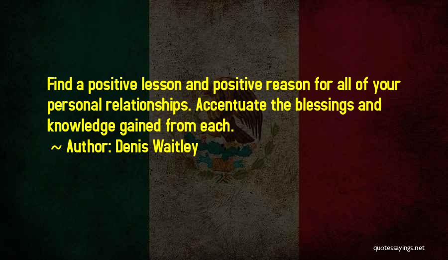 Find The Positive Quotes By Denis Waitley