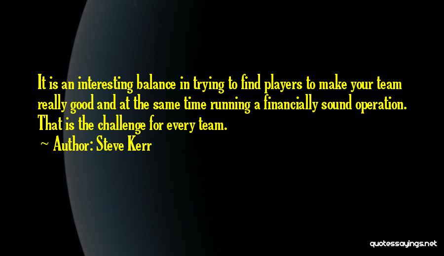 Find The Time Quotes By Steve Kerr