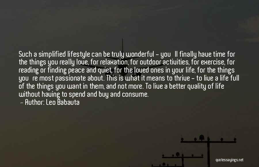 Finding A Better Life Quotes By Leo Babauta