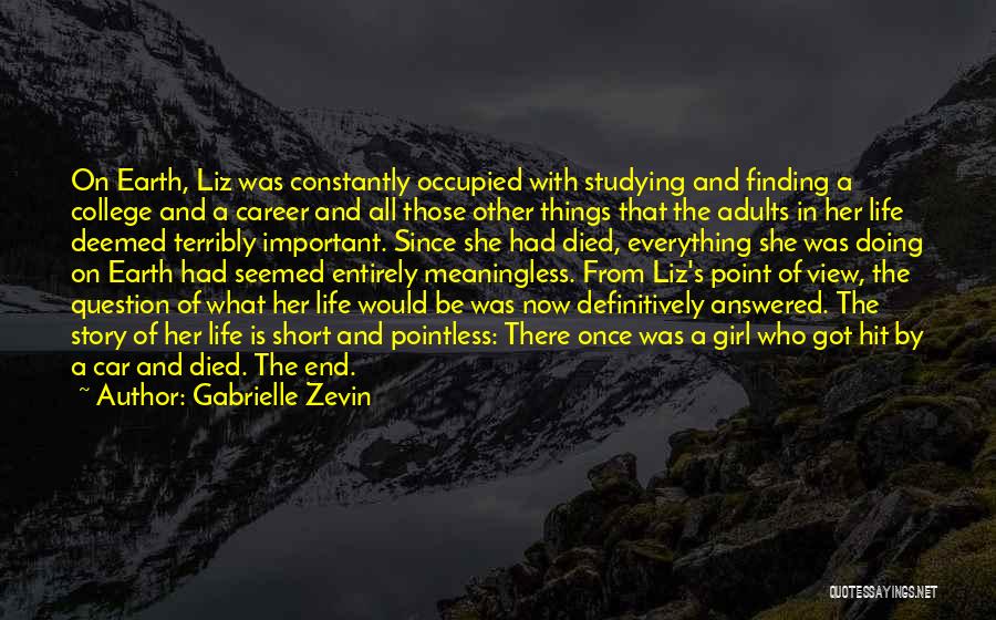 Finding A Career Quotes By Gabrielle Zevin