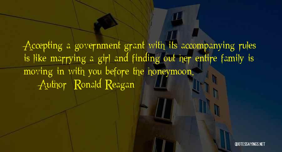 Finding A Girl You Like Quotes By Ronald Reagan