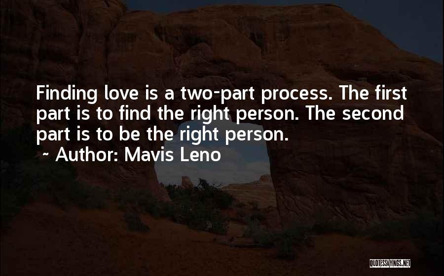 Finding A Second Love Quotes By Mavis Leno