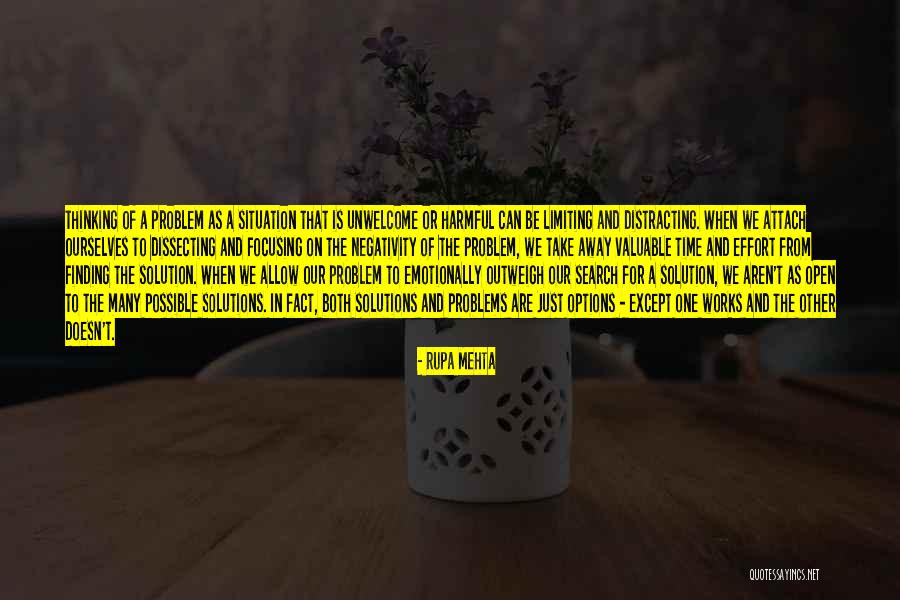 Finding A Solution Quotes By Rupa Mehta Finding A Solution Quotes By Rupa Mehta