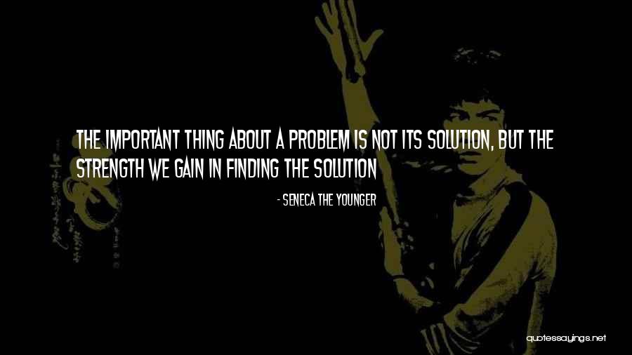 Finding A Solution Quotes By Seneca The Younger