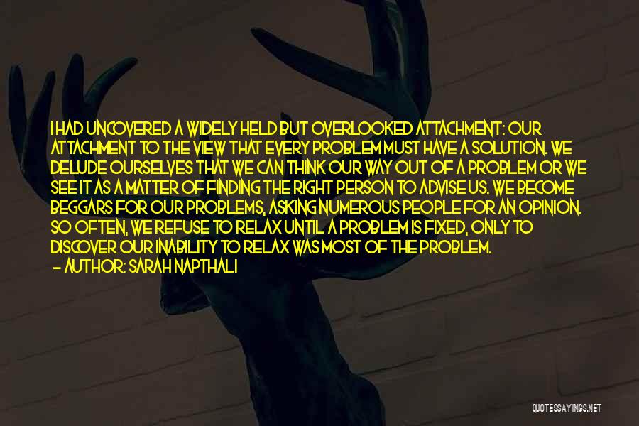 Finding A Solution To A Problem Quotes By Sarah Napthali