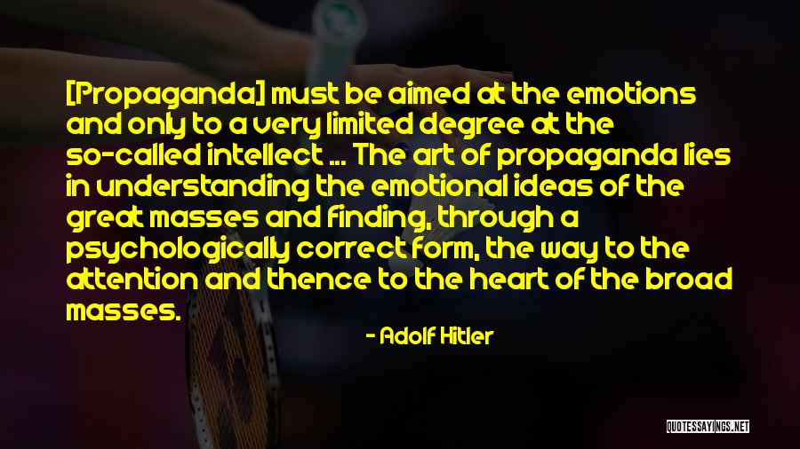 Finding Emotions Quotes By Adolf Hitler Finding Emotions Quotes By Adolf Hitler
