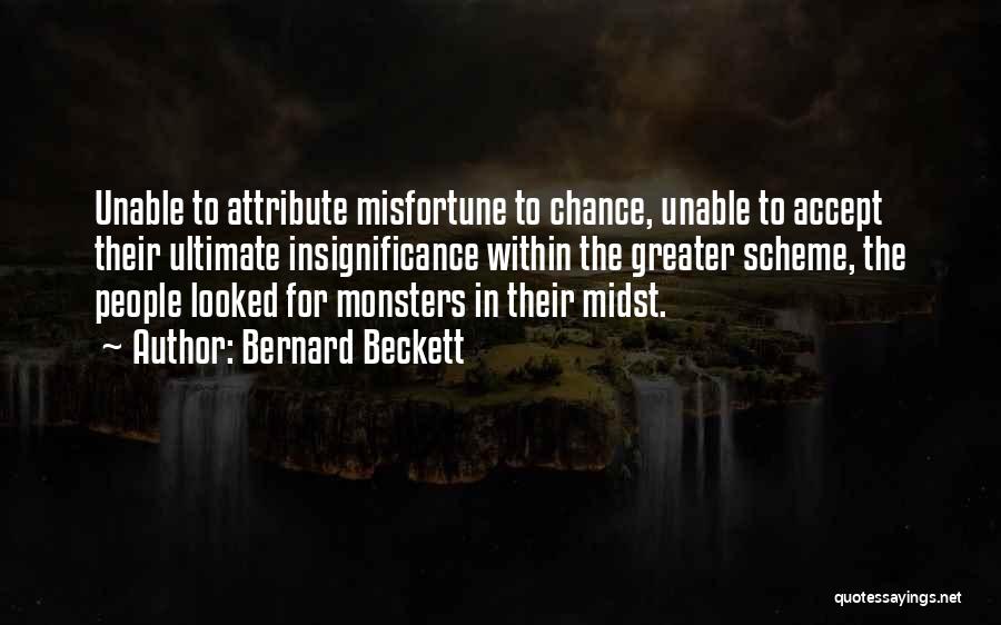 Finding Fault Others Quotes By Bernard Beckett