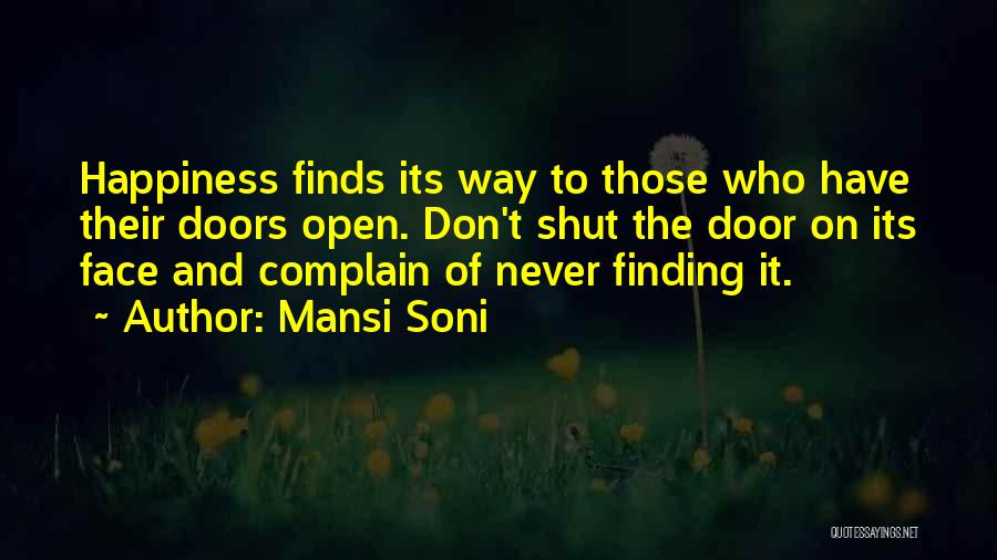 Finding Happiness In Your Life Quotes By Mansi Soni