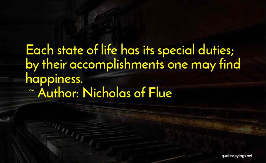 Finding Happiness In Your Life Quotes By Nicholas Of Flue