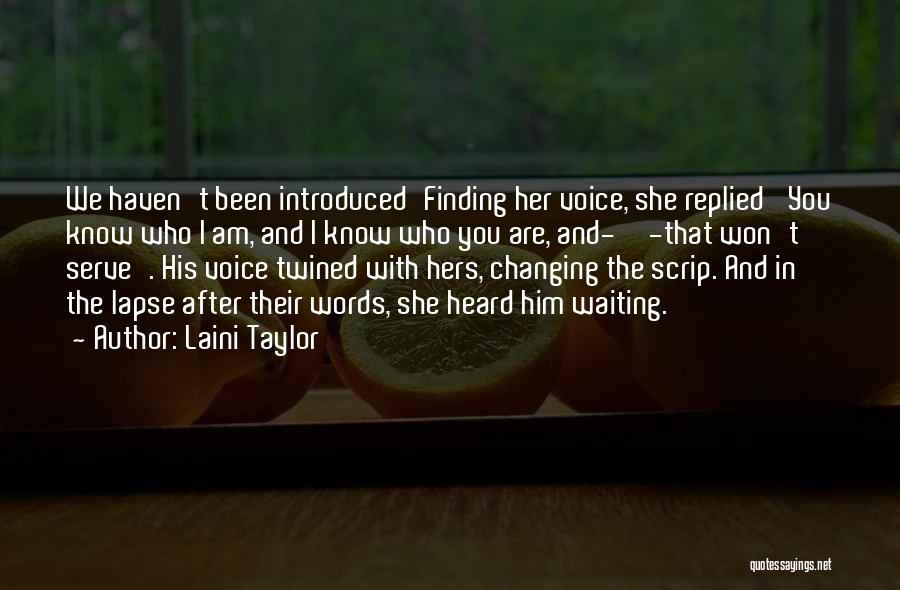 Finding Him Quotes By Laini Taylor