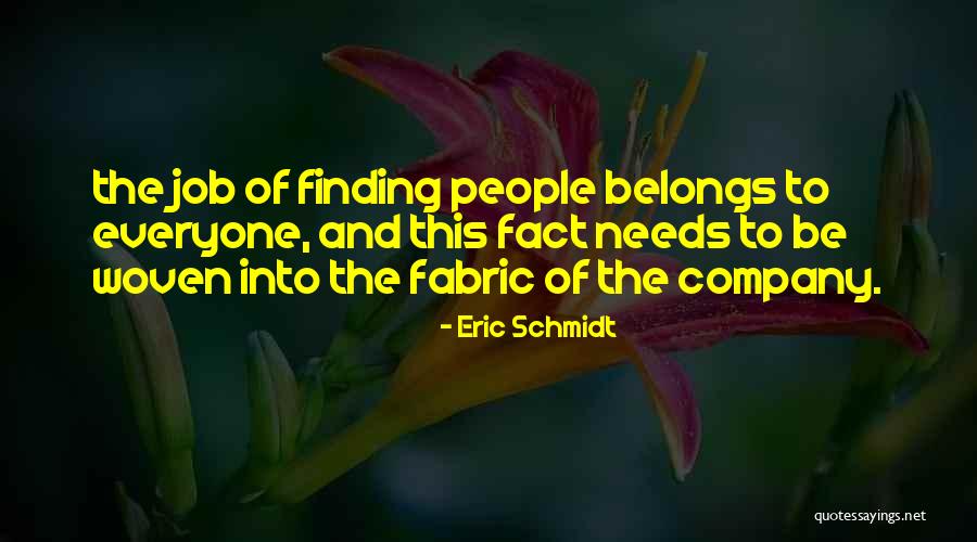 Finding Job Quotes By Eric Schmidt