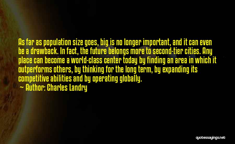 Finding My Place In The World Quotes By Charles Landry