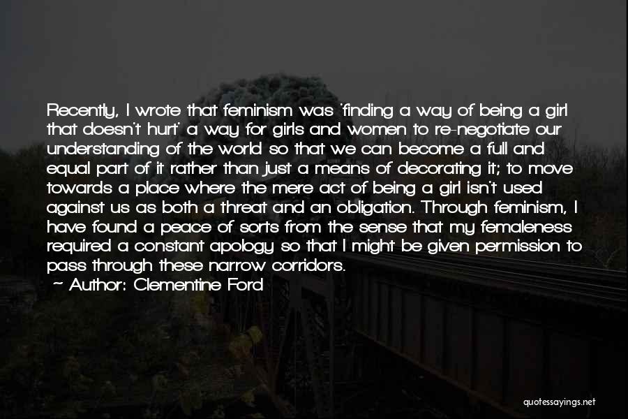 Finding My Place In The World Quotes By Clementine Ford