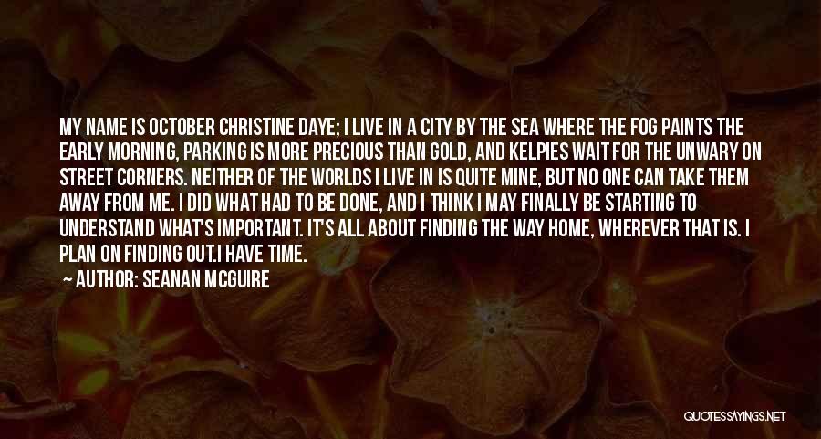 Finding My Way Home Quotes By Seanan McGuire