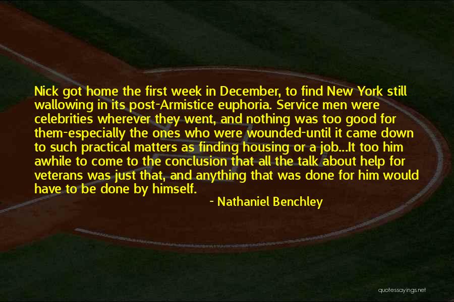 Finding New Job Quotes By Nathaniel Benchley