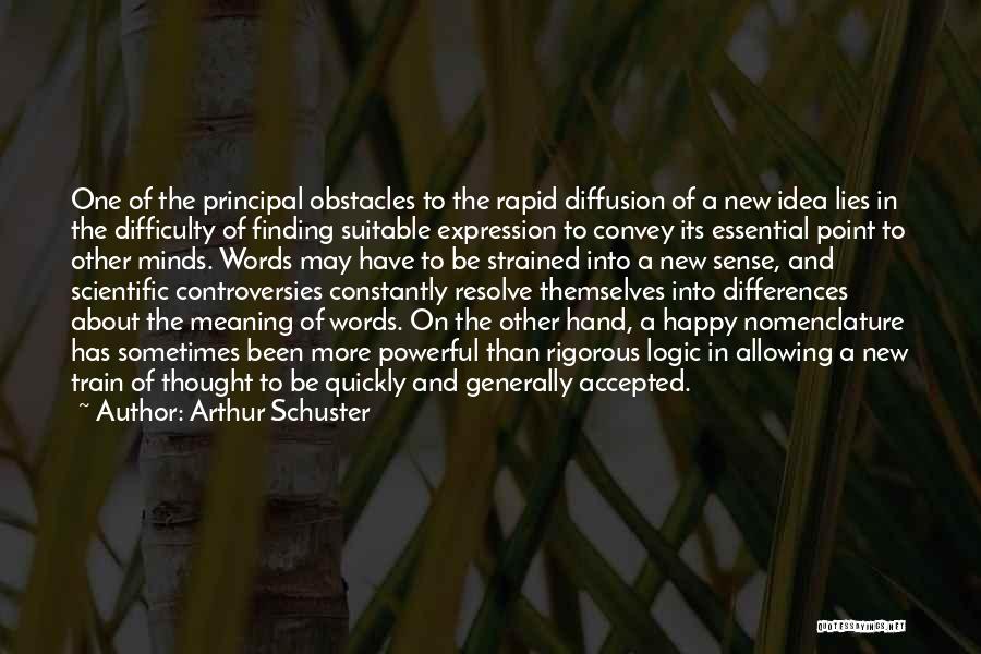 Finding New One Quotes By Arthur Schuster