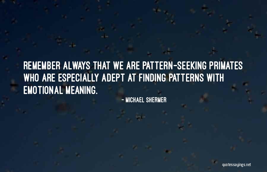 Finding Patterns Quotes By Michael Shermer Finding Patterns Quotes By Michael Shermer