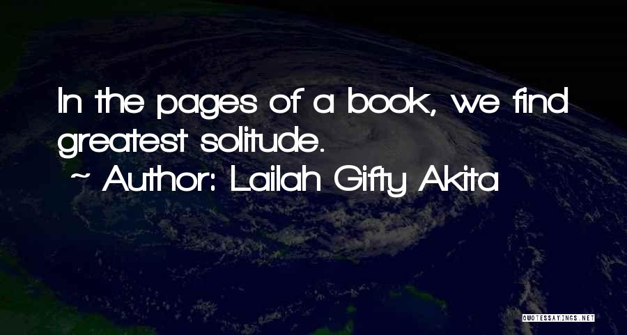 Finding Peace In Solitude Quotes By Lailah Gifty Akita