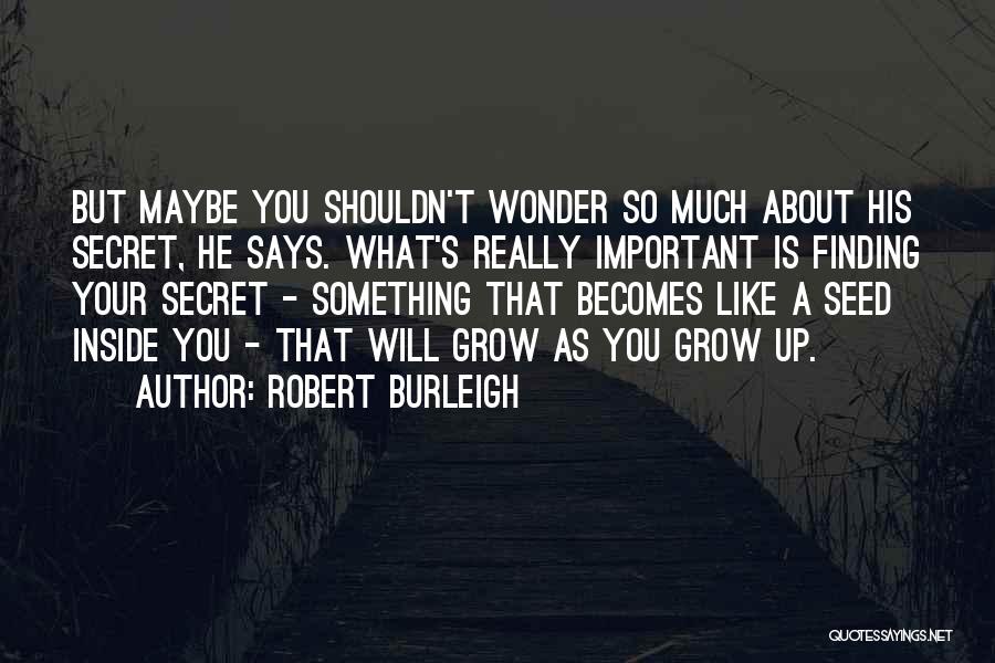 Finding Someone Just Like You Quotes By Robert Burleigh