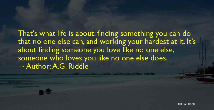 Finding Someone You Like Quotes By A.G. Riddle