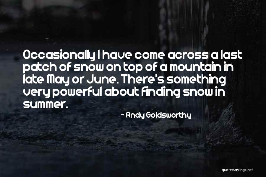 Finding Something Quotes By Andy Goldsworthy Finding Something Quotes By Andy Goldsworthy