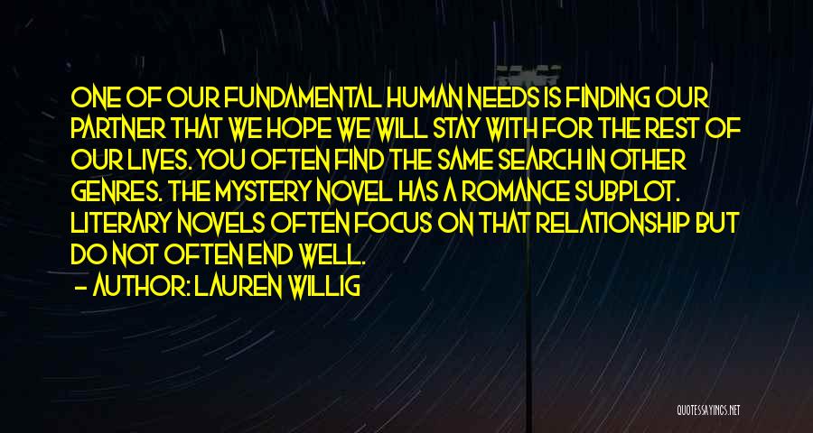 Finding The One For You Quotes By Lauren Willig