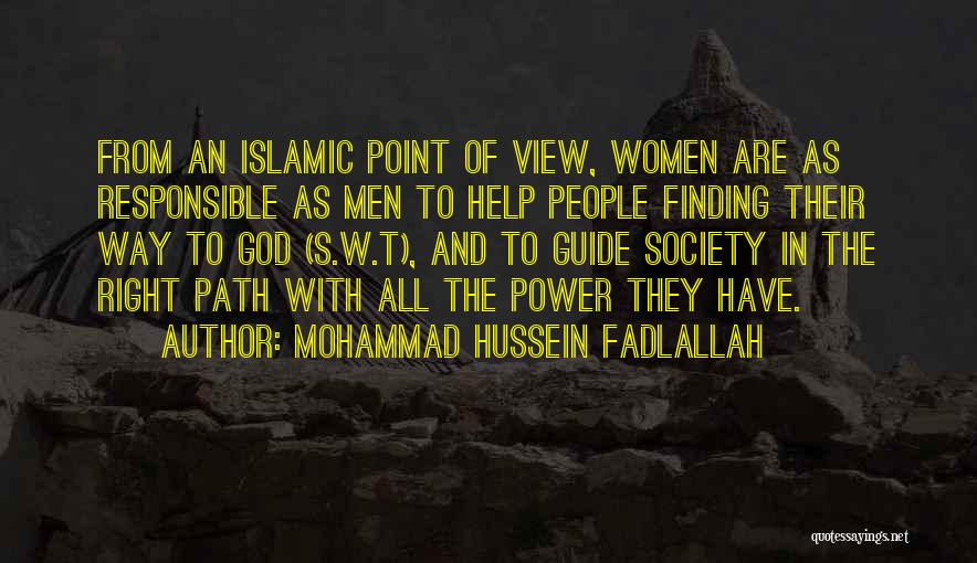 Finding The Path Quotes By Mohammad Hussein Fadlallah
