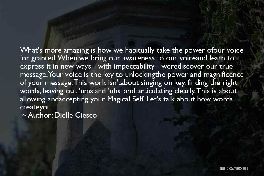 Finding The Right Words Quotes By Dielle Ciesco