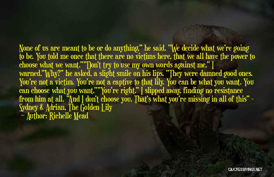 Finding The Right Words Quotes By Richelle Mead