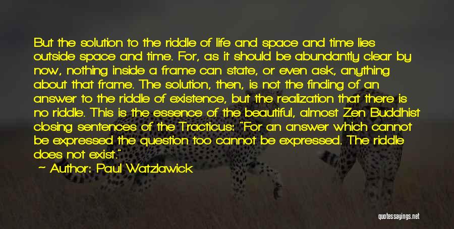 Finding The Solution Quotes By Paul Watzlawick