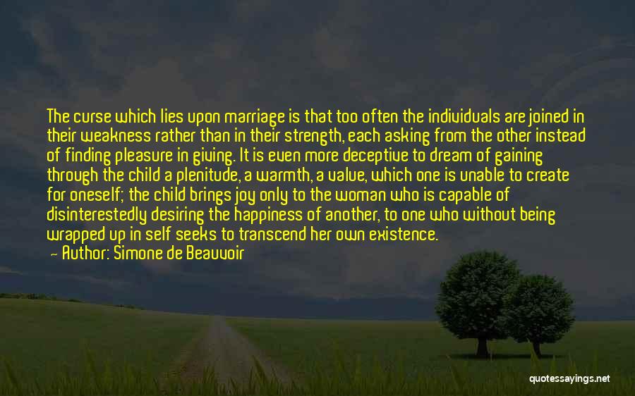 Finding The Strength Quotes By Simone De Beauvoir