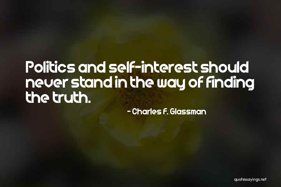 Finding The Truth Quotes By Charles F. Glassman