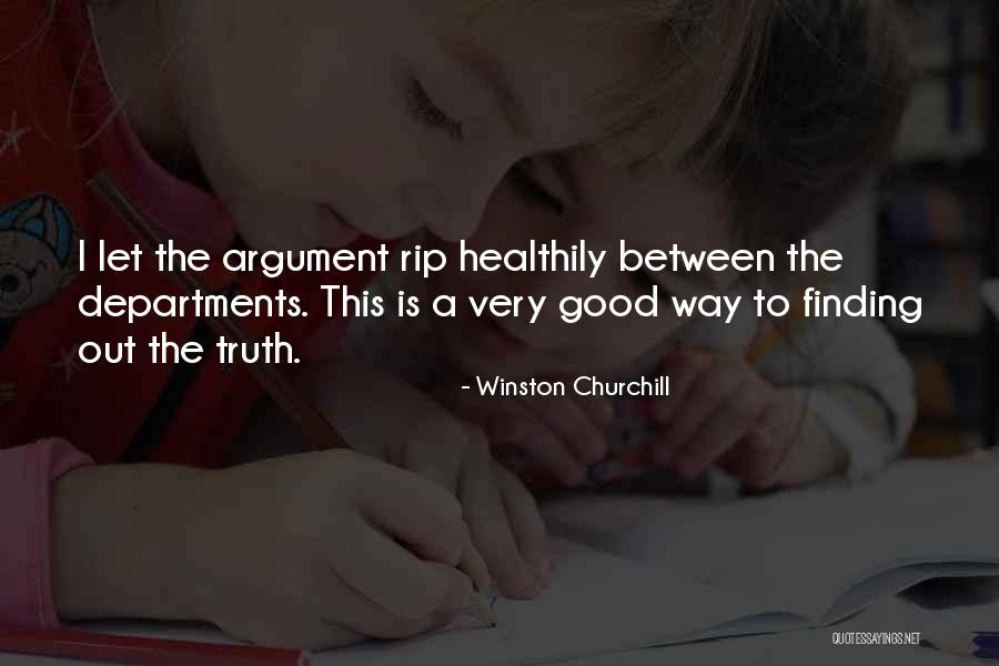 Finding The Truth Quotes By Winston Churchill