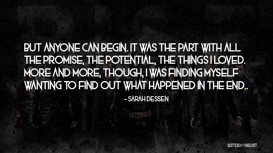 Finding Things Out Quotes By Sarah Dessen