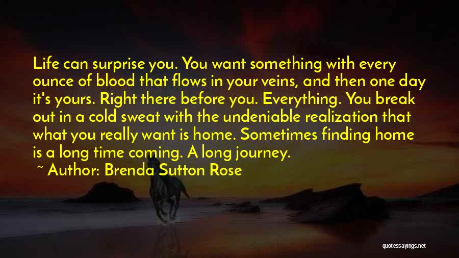 Finding What You Want In Life Quotes By Brenda Sutton Rose
