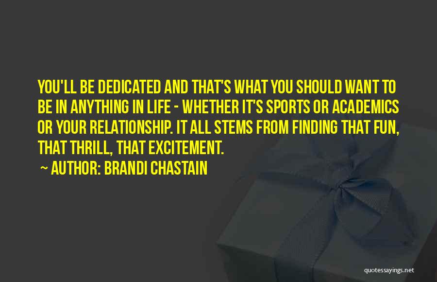 Finding What You Want Quotes By Brandi Chastain
