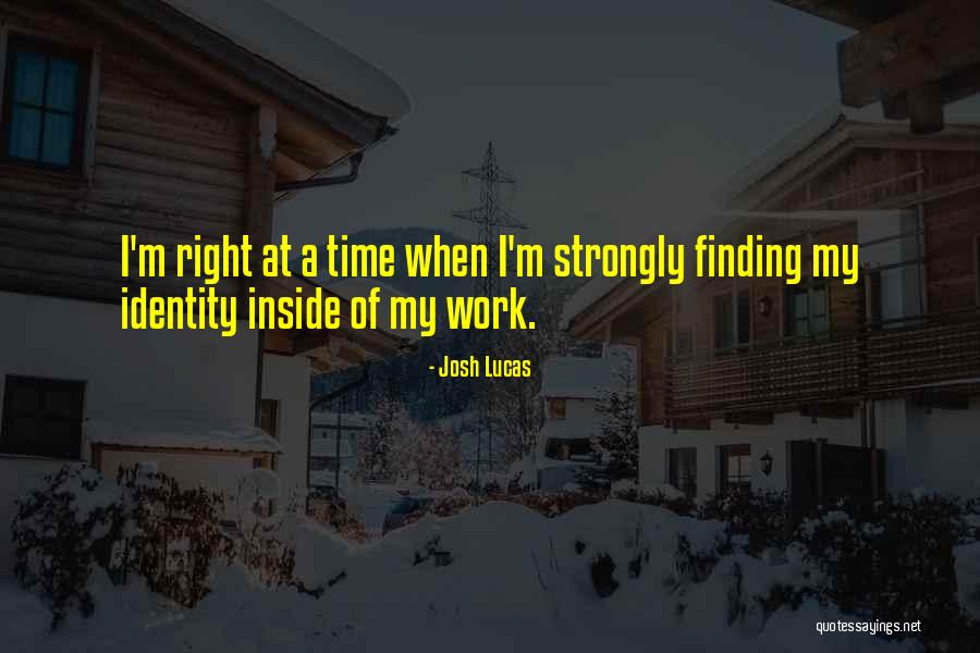 Finding Your Identity Quotes By Josh Lucas